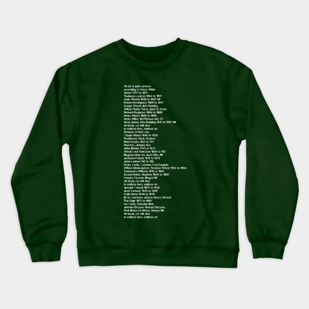 Endless Art Lyrics Design / Irish Music Gift Crewneck Sweatshirt by feck!